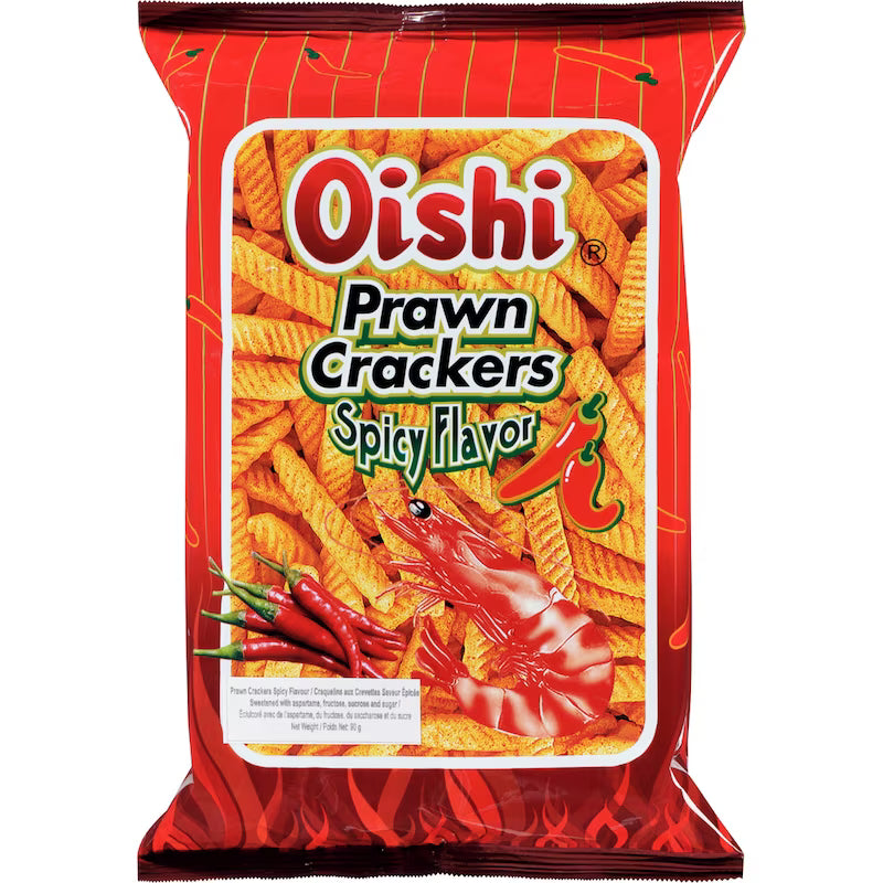 Oishi Prawn Crackers Spicy Flavor (90g)