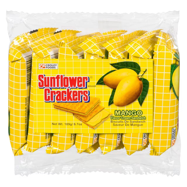 Sunflower Crackers Mango Cream Sandwich (189g)